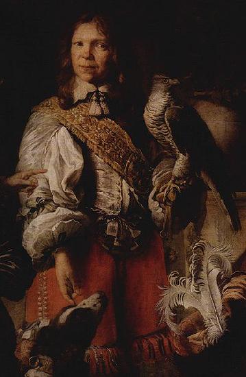 Daniel Schultz the Younger Detail of the Crimean falconer depicting the falconer of king John II Casimir in French costume.
